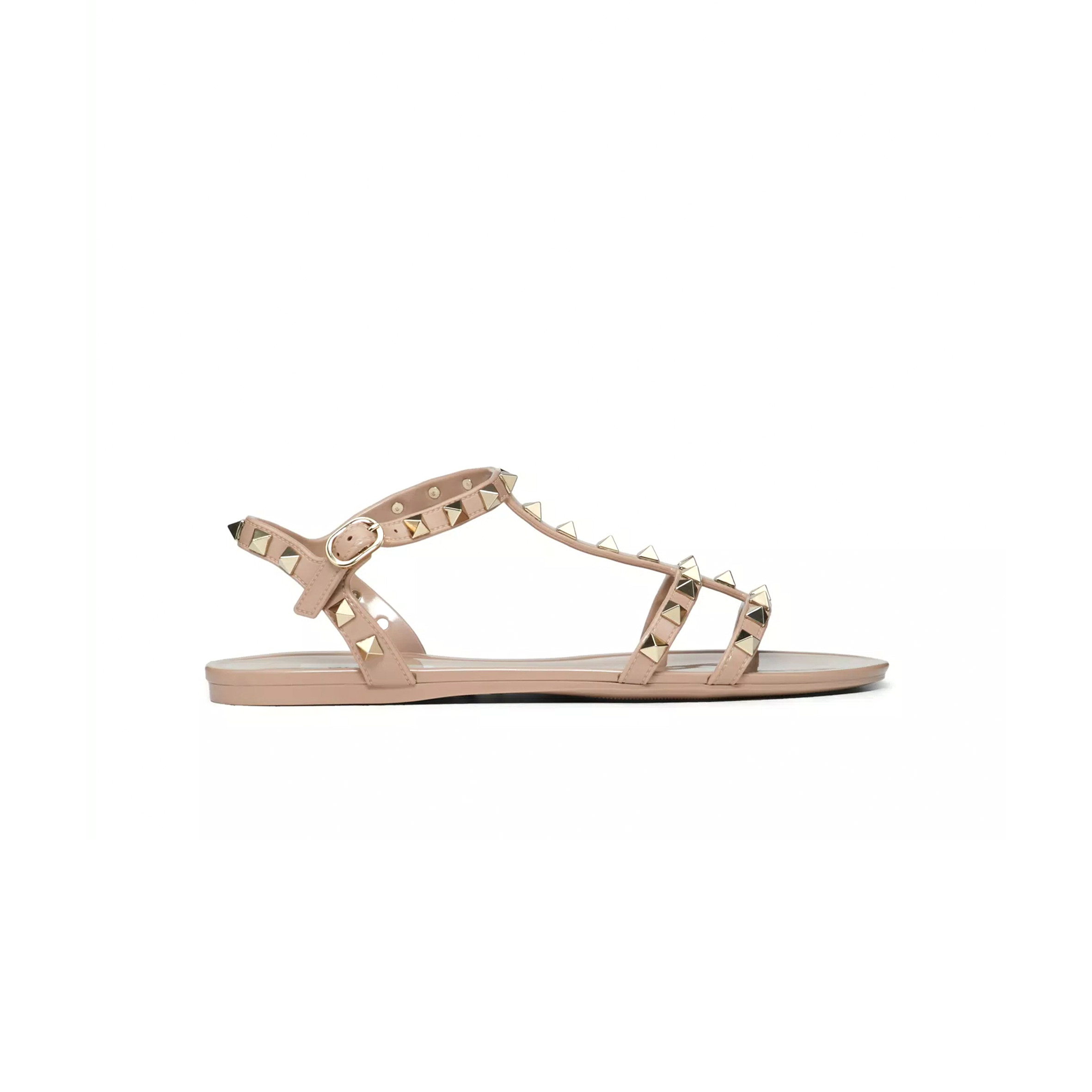 VALENTINO ROCKSTUD FLAT RUBBER SANDAL 5W2S0H38PVS_P45